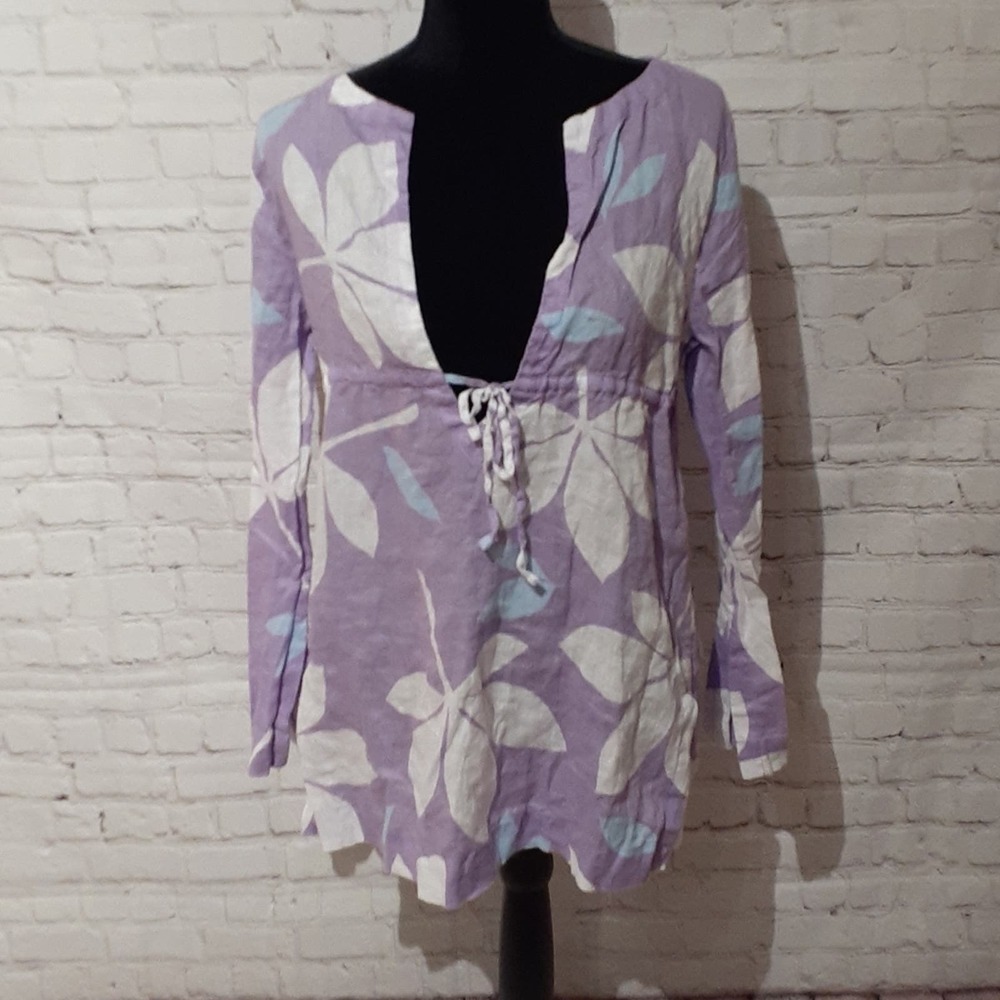 ISLAND COMPANY medium cover up, 100% linen, $249
